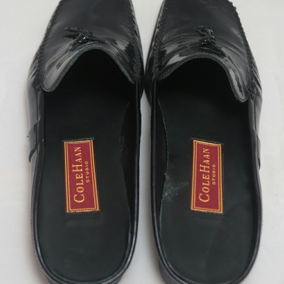Cole Haan Studio Patent Leather Slides - Picture 2 of 4